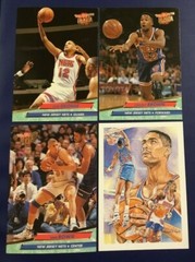 1992-93 Fleer Ultra #116 #313 #315 GEORGE, BROWN, SAM BOWIE w Morris Lot 4 Nets