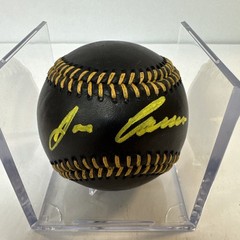 Jose Canseco Signed Black ROMLB Baseball & Beckett Coa Signed in Green paint pen
