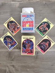 1990 Hoops Super Stars NBA Box (100 Card Set) Jordan, Robinson, Bird. Great Cond