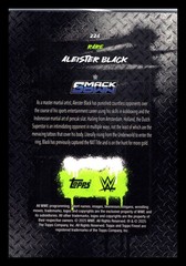 2025 Topps Finest WWE Aleister Black #226 Rare Attitude Checkerboard Refractor