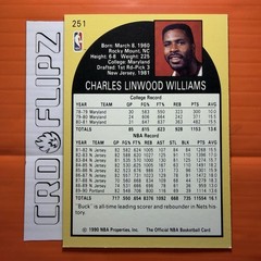 1990-91 NBA HOOPS Basketball card Buck Williams Trail Blazers # 251