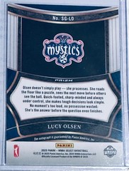 2025 WNBA Select Signatures AUTO Silver Prizm 🏀 LUCY OLSEN RC SG-LO Mystics 🔥