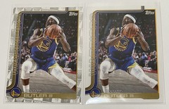 Jimmy Butler 2025-26 Topps 2 Card Lot – Base & Season Tip Off – NBA Warriors