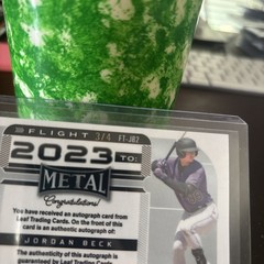 2022 Leaf Metal – Flight 2023 to Jordan Beck #FT-JB2 Giraffe Wave 3/4 RC