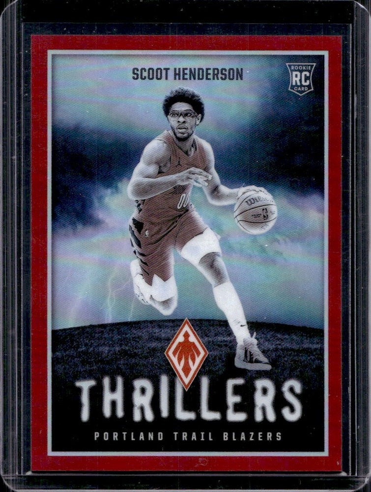 Scoot Henderson 2023-24 Panini Phoenix #10 Rookie Thrillers Red /125 READ
