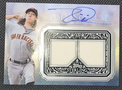 Tim Lincecum 2020 Topps Sterling Auto Dual Relic /25 Giants On-Card Auto MVP SF