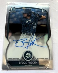 2023 Bowman Draft Chrome Prospect Auto Brock Rodden #CDA-BR Auto Called Up Hot