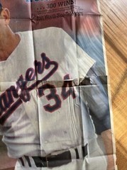 Vintage Ultra Rare Life Size Newspaper Nolan Ryan 6.5 Ft Tall; 8-1-90 – Ft Worth
