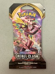 (1) Pokemon TCG Sword & Shield Rebel Clash Sleeved Booster Pack Sealed BRAND NEW
