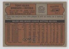 1972 Topps Tony Oliva #400 HOF 02yu