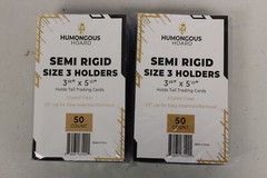 (100) Humongous Hoard Semi Rigid Size 3 Tall Boys Oversize 3 3/8 x 5 1/2&Prime;