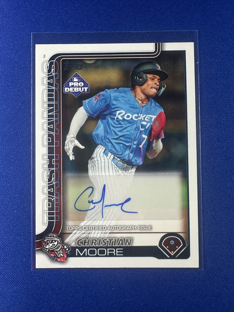 2025 Topps Pro Debut – Christian Moore Auto #PD-92 RC Angels