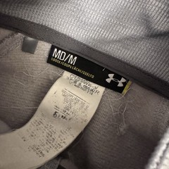 SMU Mustangs Sweater Mens Medium Gray 1/4 Pullover Under Armour