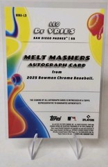 2025 Bowman Chrome Melt Mashers Auto – Leo De Vries MMA-LD Orange 25/25