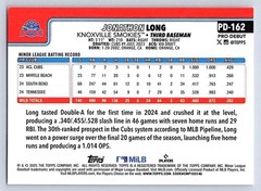 JONATHAN LONG SMOKIES 2025 TOPPS PRO DEBUT #PD-162