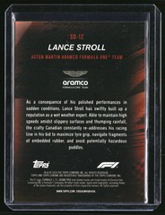 2024 Topps Chrome Sapphire F1 Lance Stroll Speed Demons Gold 43/50 #SD-12 Aston