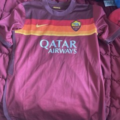 Nike AS Roma Qatar Airways Soccer Jersey Maroon Kids XL
