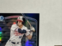 2025 Bowman – Chrome Prospects Walker Jenkins #BCP-1 Black Refractor /10 (RC)