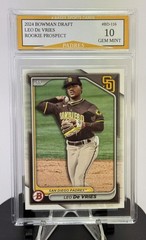 2024 Bowman Draft Leo De Vries Padres Rookie Prospect Card #BD-116 Gem Mint 10