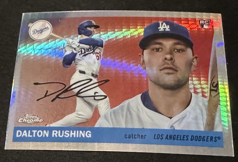 2025 Topps Chrome Platinum Prism Refractor #295 Dalton Rushing RC Dodgers