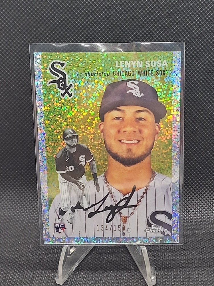 2023 Topps Chrome Platinum Anniversary – Lenyn Sosa #10 Speckle White Sox
