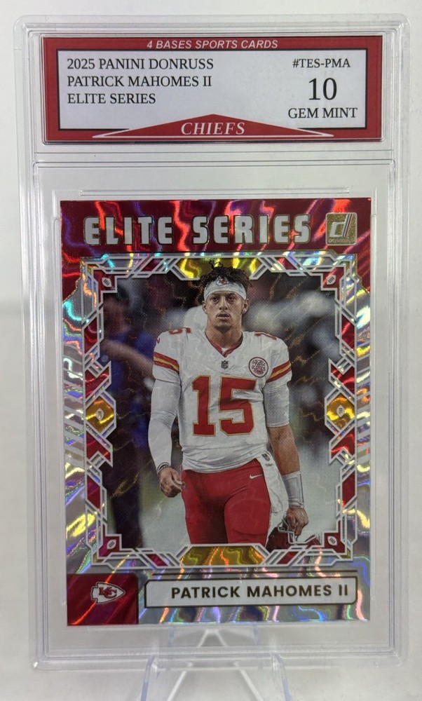 2025 Panini Donruss Patrick Mahomes Chiefs Elite Series Holo Card Gem Mint 10!