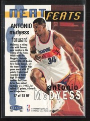 1997-98 Ultra #17 NF Antonio McDyess Neat Feats Phoenix Suns
