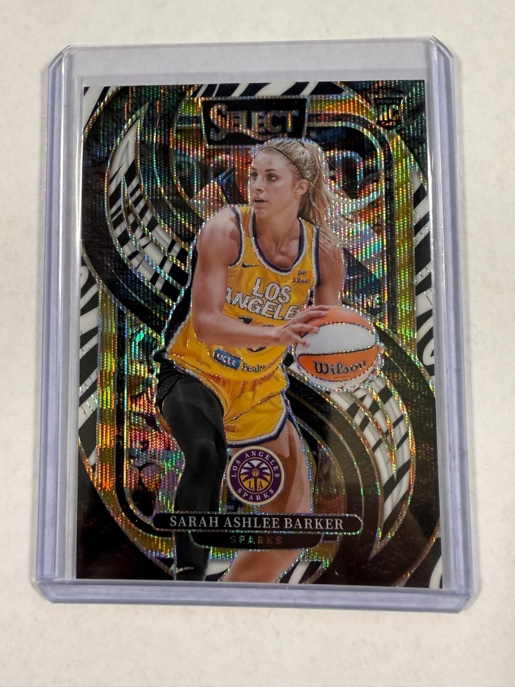 2025 Panini Select WNBA Sarah Ashlee Barker #126 Premier Level Zebra Prizm SP