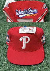 VTG 1980 Philadelphia Phillies WORLD SERIES CHAMPION Snapback Hat ANNCO NEW NWT