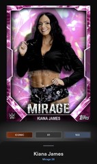 Kiana James – Aurora Base Iconic – Topps Slam WWE Mirage 26