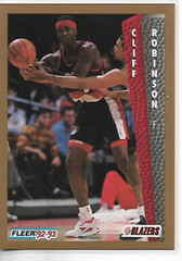1992-93 Fleer Cliff Robinson Card