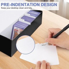 198PCS White Trading Card Dividers for MTG Sports and Game Card Organization
