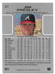 1990 Leaf Baseball Cards 265-528 (NM) – You Pick – Complete Your Set