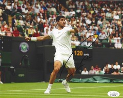 CARLOS ALCARAZ SIGNED 8X10 PHOTO 1 US OPEN FRENCH WIMBLEDON AUSTRALIAN JSA