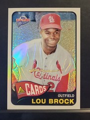 2005 Topps Fan Favorites Refractor Lou Brock #22 HOF /299 Cardinals