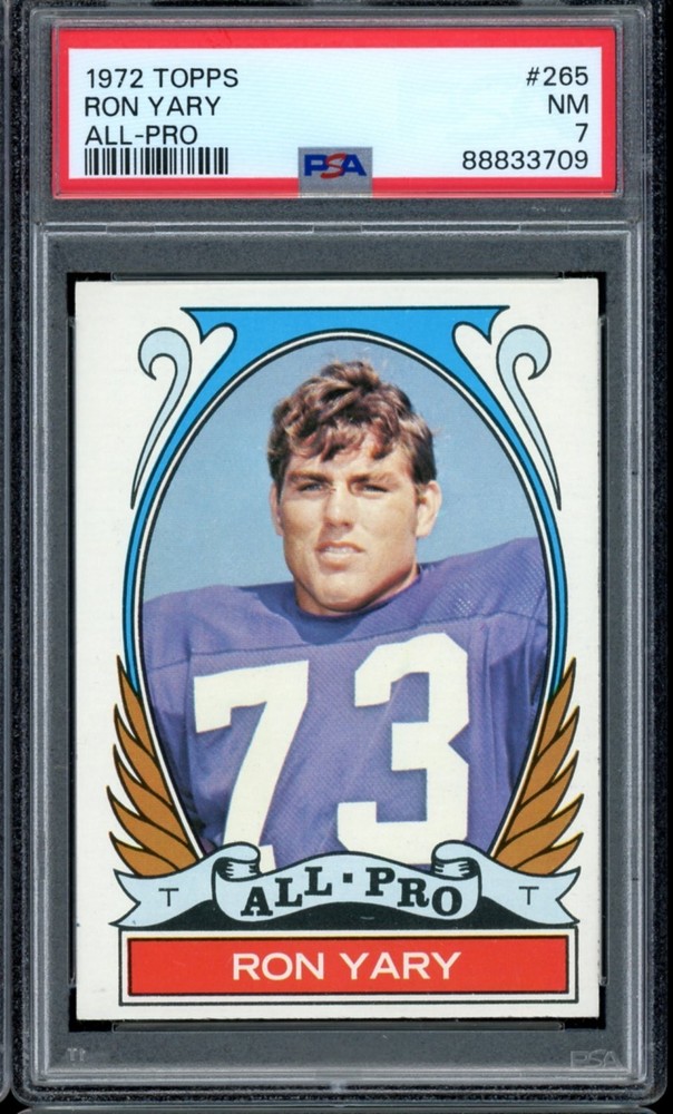 1972 Topps Football #265 Ron Yary All-Pro PSA 7 *d3