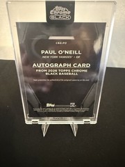 Topps 2023 Chrome Black Paul O&rsquo;Neill Yankees 05/10 Auto CHASE PACK!! Please read