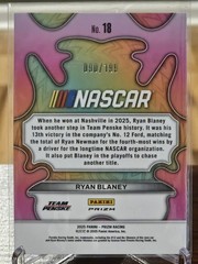 2025 Panini Prizm – Groovy Ryan Blaney #18 Red Pulsar Prizm /199