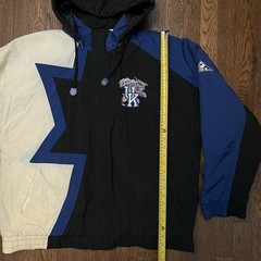VTG APEX ONE Kentucky Wildcats Puffer Jacket 90&rsquo;s Blue Black & White | Size XL