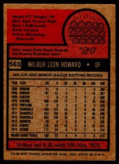 1975 Topps #563 Wilbur Howard – POOR