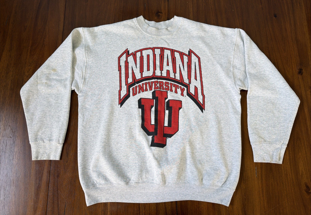 Indiana Hoosiers Fruit Of The Loom NCAA Sweatshirt Size XXL Vintage