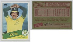 1985 Topps Jeff Jones #319 1g62