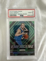 2018-19 Panini Prizm – Emergent Luka Dončić #3 Green Prizm (RC)