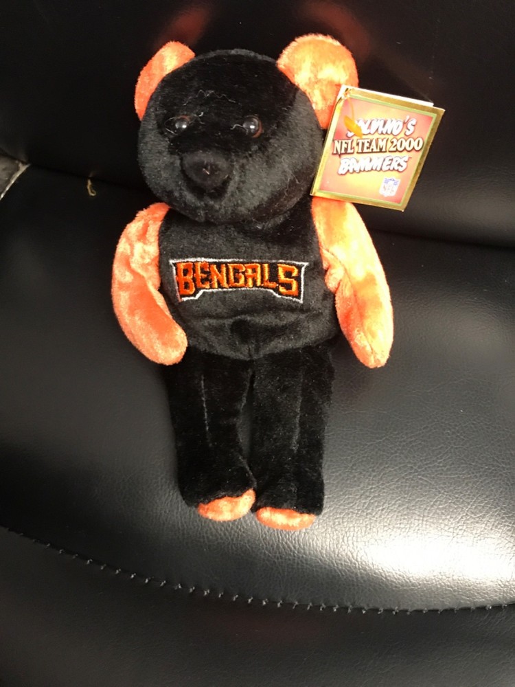 Cincinnati Bengals black and orange Bear Salvinos w/Bengals logo New w Tag