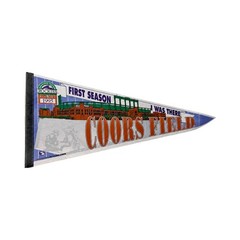 1995 WinCraft Colorado Rockies Coors Field First Season 12×30 Felt Pennant