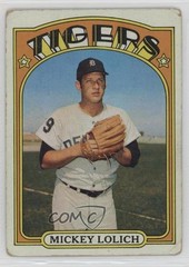 1972 Topps Mickey Lolich #450 17qs