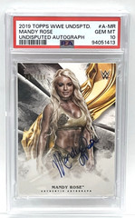 MANDY ROSE – 2019 WWE TOPPS UNDISPUTED ON CARD AUTOGRAPH #184/199 – PSA 10 GEM