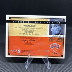 2003-04 Fleer Showcase #SG-MS Mike Sweetney Sweet Sigs Auto /760 Knicks