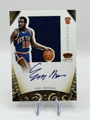 2012-13 Preferred Basketball EARL MONROE Game Worn Patch Auto Knicks #241