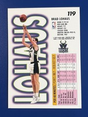 1993-94 Fleer Basketball Brad Lohaus Milwaukee Bucks #119